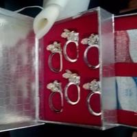 Carillon Natale, Ferma Tovaglioli e carte NUOVO