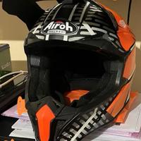 Casco motocross AIROH+occhiali O'NEAL 