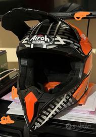 Casco motocross AIROH+occhiali O'NEAL 