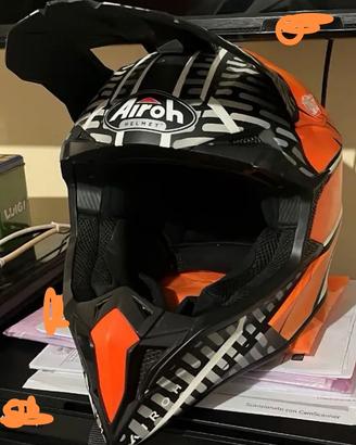 Casco motocross AIROH+occhiali O'NEAL 