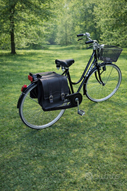 Borsa doppia vintage per bicicletta da portapacchi