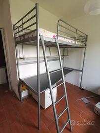 letto scrivania metallo ikea