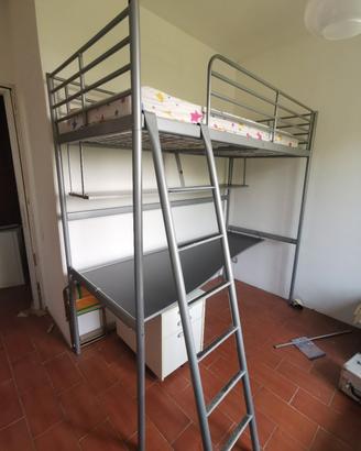 letto scrivania metallo ikea