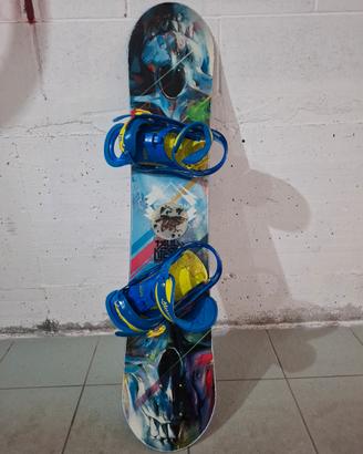 snowboard 115 custom made + attacchi burton 