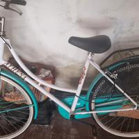 bici donna Athena bianca-verde