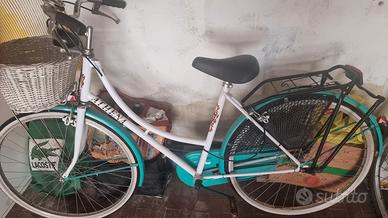 bici donna Athena bianca-verde