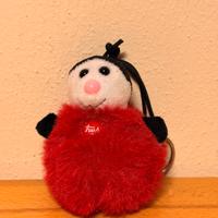 Portachiavi peluche coccinella Trudi rosso