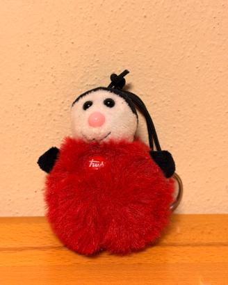 Portachiavi peluche coccinella Trudi rosso