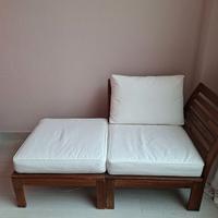 Poltrona da giardino con tavolino