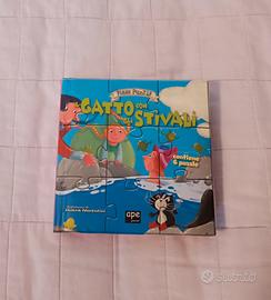 Libro puzzle Gatto con gli stivali incompleto 