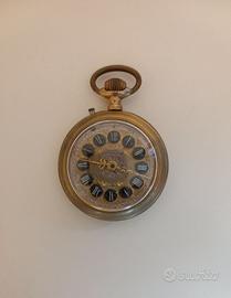 Orologio antico da taschino Roskopf anni 1910