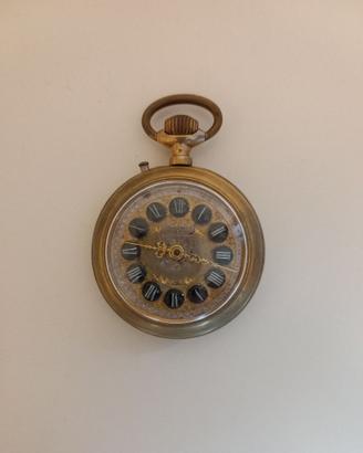 Orologio antico da taschino Roskopf anni 1910