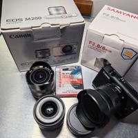 Canon EOS M200 + EF-M 15-45 + EF-M 11-22 + fisheye