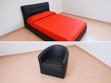 Letto 1 piazza e mezza + poltrona