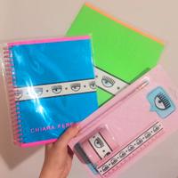 Chiara Ferragni cancelleria rosa quaderni scuola 