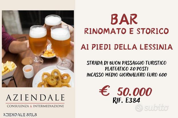 Bar rinomato e storico ai piedi della lessinia