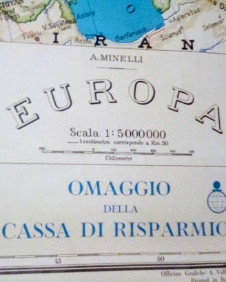 Carta geografica Europa