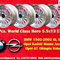 4 pz. cerchi BMW/Opel WCHE 5.5x13 ET7 1502-2002 ti