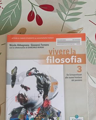 Libro "vivere la filosofia 3" per quinte.