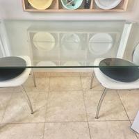 Tavolo rettangolare in vetro TOMASUCCI