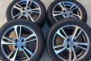 set di cerchi in lega Mak  con  Antineve da 15 