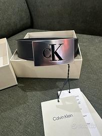 Cintura Calvin Klein nera in pelle ( Nuova)