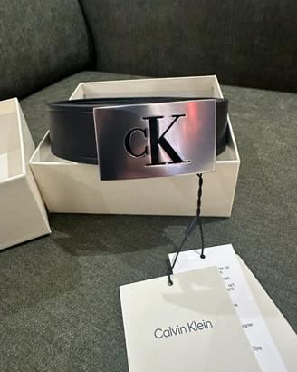 Cintura Calvin Klein nera in pelle ( Nuova)