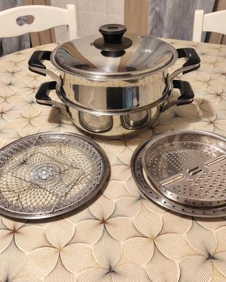 Set pentole Imco+accessori acciaio 18/10 vintage