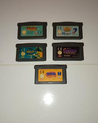 5 giochi Nintendo Game boy Advance 