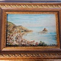 Quadro con cornice oro