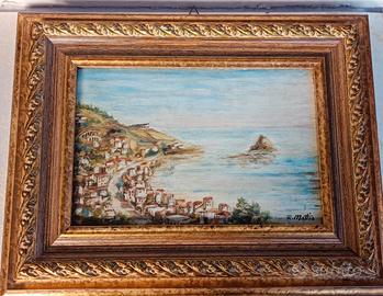 Quadro con cornice oro