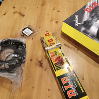 Kit trasmissione pignone corona acciaio catena did