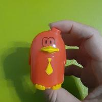 Temperino pinguino rosso vintage
