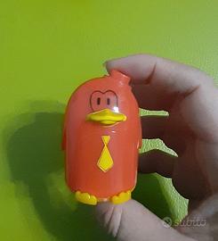 Temperino pinguino rosso vintage