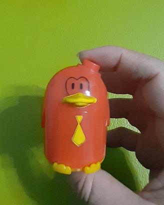 Temperino pinguino rosso vintage