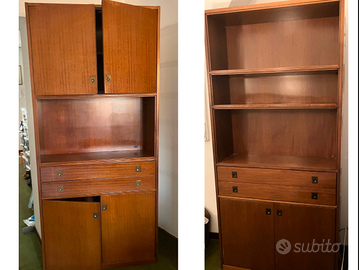 2 mobili libreria simmetrici
