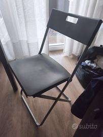 2X Sedia pieguevole