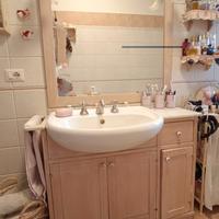 Mobile bagno decapé rosa