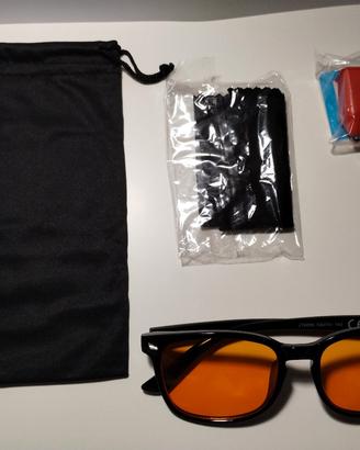 Occhiali filtro luce blu