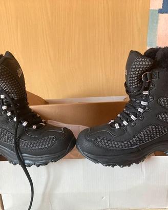 Skechers scarponcini invernali donna neri