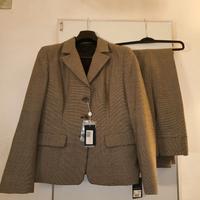 Tailleur completo nuovo donna beige tgL