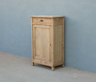 Credenza rustica in abete ad un’anta, fine '800