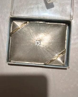 800 polvere d'argento compatta