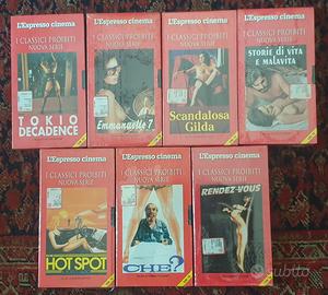 Lotto 7 VHS L'espresso cinema I classici proibiti