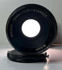Obiettivo Nikon NIKKOR AI 50mm F 2.0 vintage