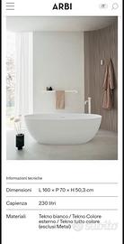 Vasca da bagno freestanding