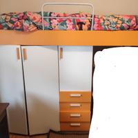 Struttura letto con materasso