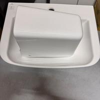 Lavandino bagno sospeso ceramica bianco