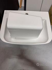 Lavandino bagno sospeso ceramica bianco