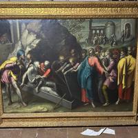 Resurrezione di Lazzaro Dipinto del 1500 93x123